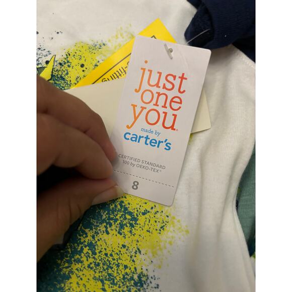 NWT Just One You By Carters 2 Piece Pajama Set Size 8- Dinosaur - Picture 5 of 6